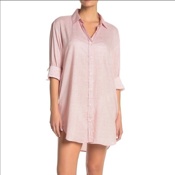 Onia Marie Collared Shirt Dress Small - Picture 2 of 7